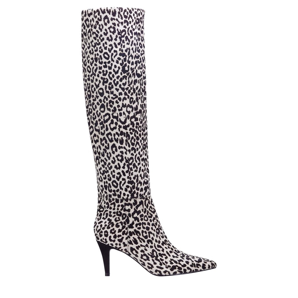 Marc Fisher Ginniely Knee High Tall Boots Leopard Print